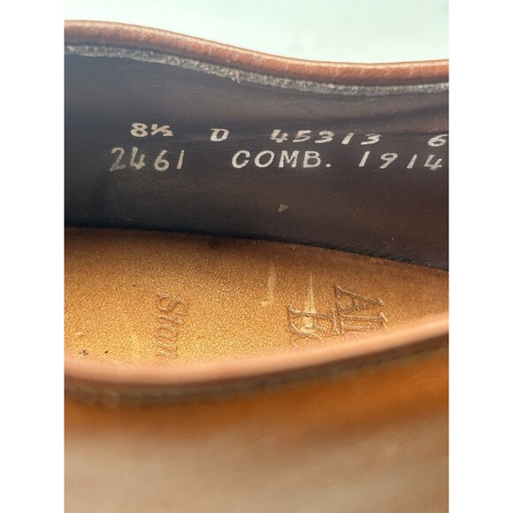 Allen Edmonds Garner Monk Strap Plain Toe Dress Shoe Size 8.5 D Brown main image 8